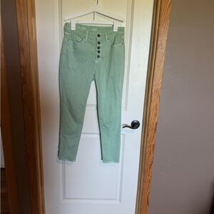 A.n.a Size 8 Women's Green Jeans